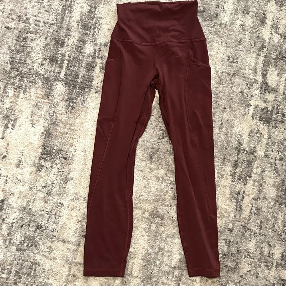Lululemon / Align High-Rise Pants 25” size 0 Red Merlot